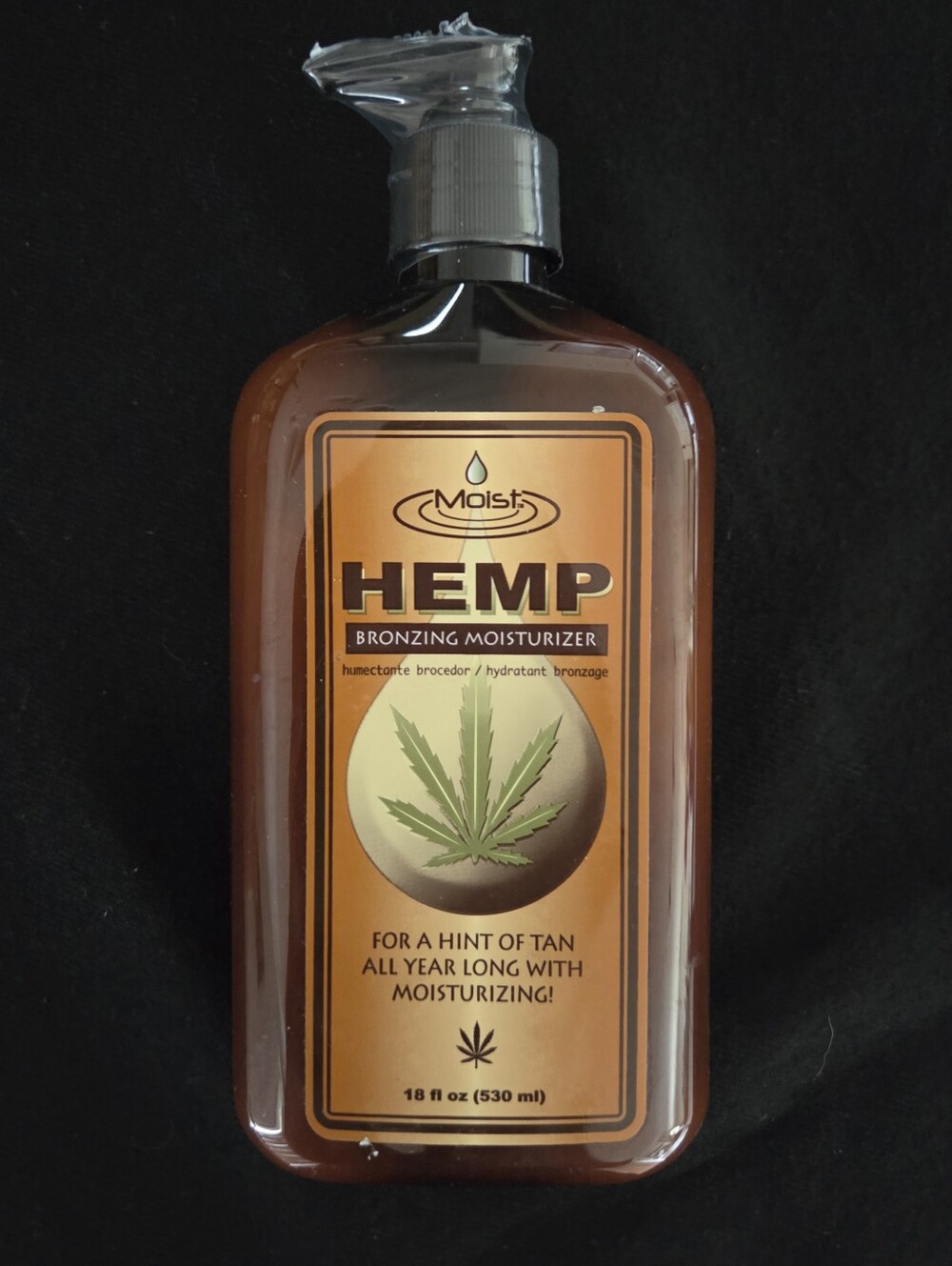Moist Hemp Bronzing Moisturizer Sunless Tanner 18 fl oz BRAND NEW SEALED 317658
